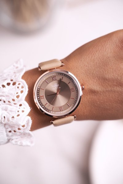 Damski Zegarek Michael John Różowe Złoto Martha