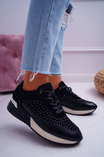 Damskie Sportowe Buty Czarne Sergio Leone Ondar