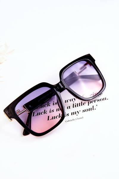 Damskie Okulary Przeciwsłoneczne Ombre V120026 Czarne