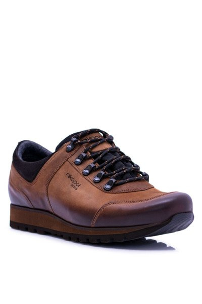 Męskie Trekkingowe Brązowe Półbuty Nikopol 1685