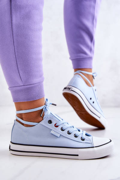 Niskie Trampki Damskie Big Star JJ274A004 Niebieskie