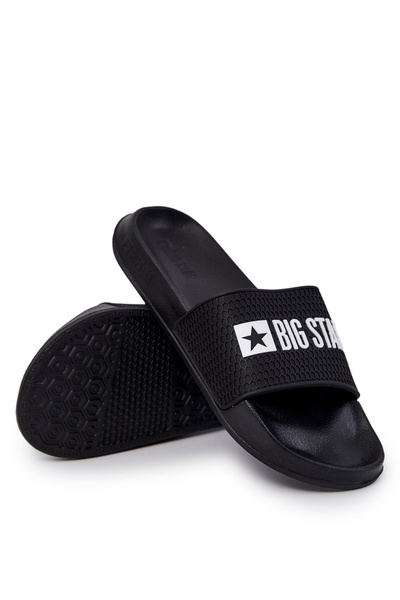 Męskie Klapki Big Star JJ174505 Czarne