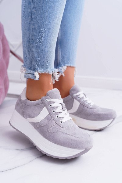 Sportowe Damskie Szare Buty SportFreak