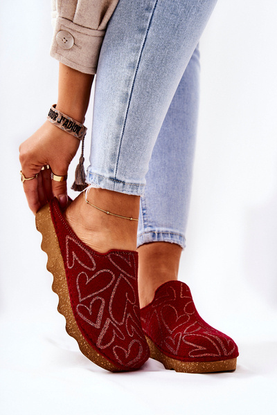 Papcie Klapki Profilaktyczne Inblu DK07-016 Czerwone