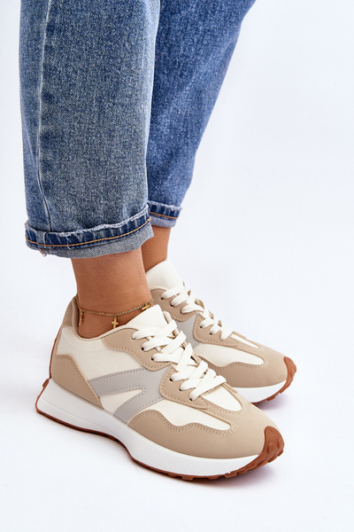 Buty Sportowe Damskie Beżowe Chloette
