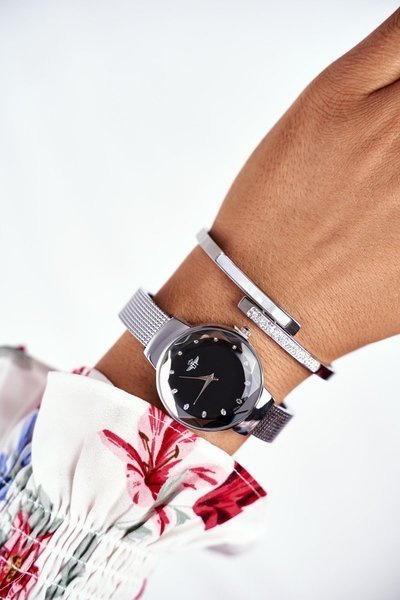 Damski Zegarek Michael John Czarno Srebrny Yonner