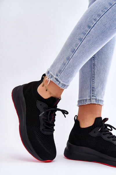 Damskie Wsuwane Sneakersy Cross Jeans LL2R4032C Czarne