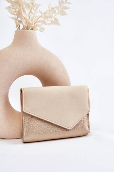 Damski Mały Portfel Na Magnes Złoty Zaya