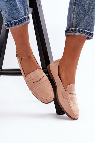 Damskie Klasyczne Mokasyny Różowe Olevin