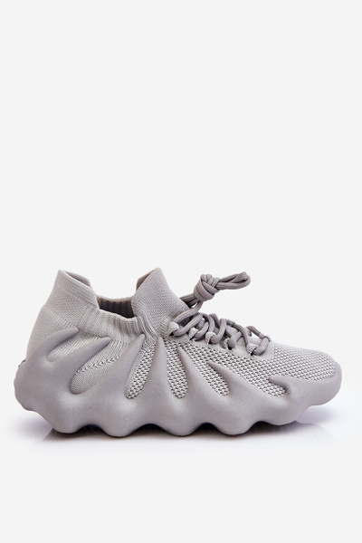 Damskie Wsuwane Sneakersy Szare Myles