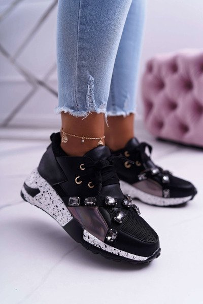 Sportowe Damskie Buty Lu Boo Czarne Frency