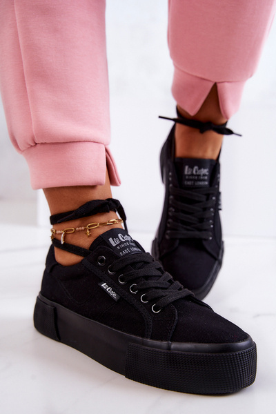 Tenisówki Na Platformie Lee Cooper LCW-22-31-0885L Czarne