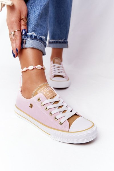 Klasyczne Damskie Trampki BIG STAR HH274455 Różowe