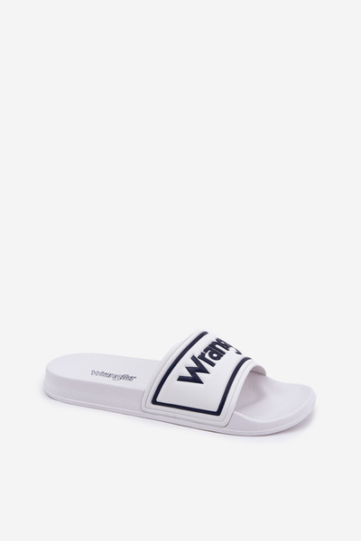Klapki Męskie WRANGLER AVERELL SLIDER MEN LOW 20251042.1FG Białe