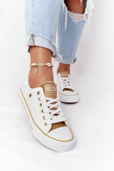 Klasyczne Damskie Trampki BIG STAR HH274458 Białe