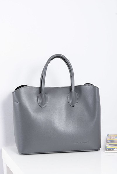 Damska Torebka Shopper Szara + Kosmetyczka