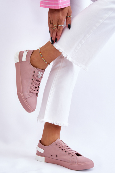 Damskie Niskie Trampki Big Star LL274040 Różowe