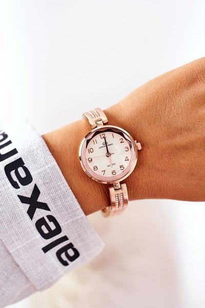 Zegarek Na Bransolecie Z Cyrkoniami Giorgio & Dario Różowe Złoto