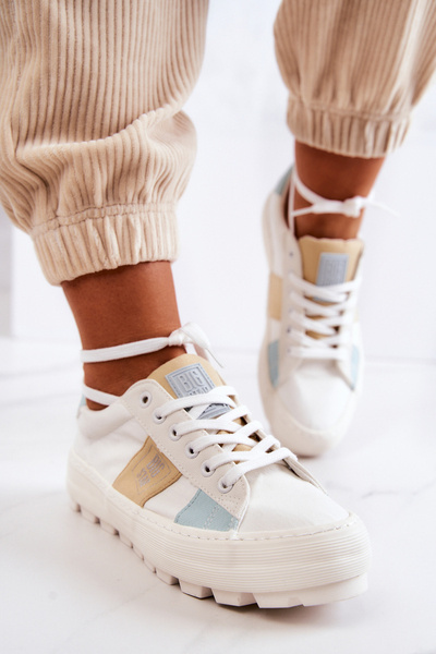 Damskie Tenisówki BIG STAR JJ274480 Białe