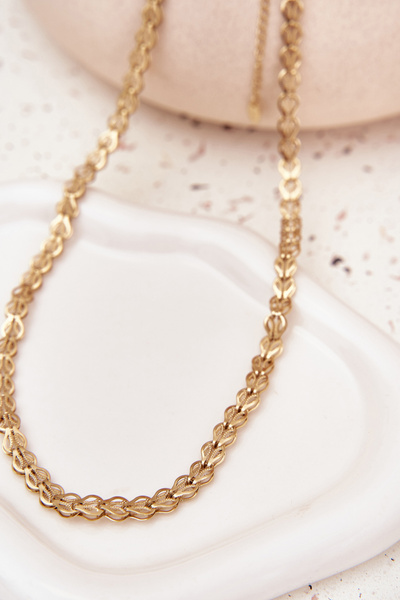 Naszyjnik Ze Stali Chirurgicznej Złoty