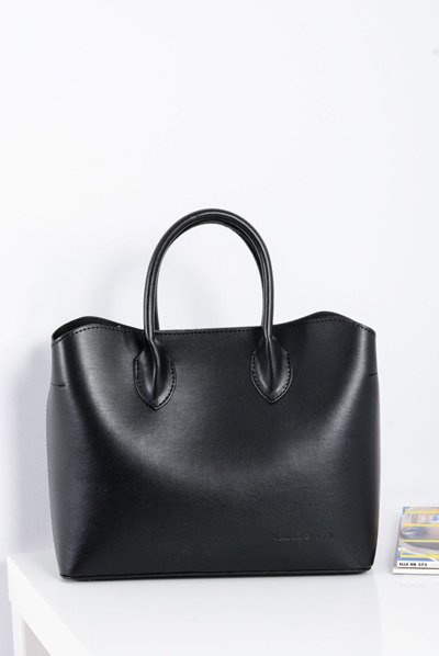 Czarna Damska Torebka Shopper + Kosmetyczka