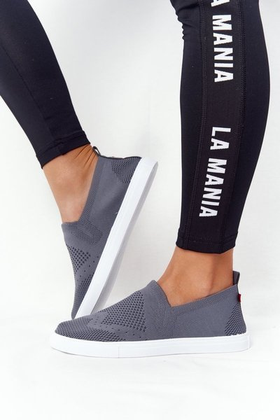 Damskie Tenisówki Slip-on Big Star FF274A607 Szare