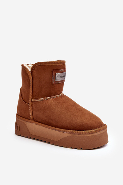 Wegańskie Śniegowce Na Platformie D.Franklin DFSH371004 Brązowe