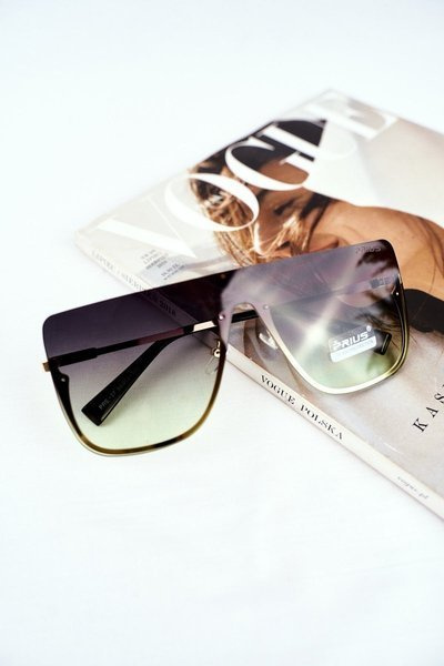 Okulary Przeciwsłoneczne Prius PRE-37 Zielone Gradient Złoto