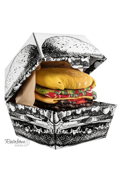 Skarpetki Rainbow Socks Burger 2 Pary