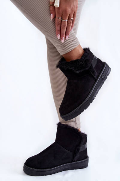 Damskie Botki Śniegowce Big Star KK274622 Czarne