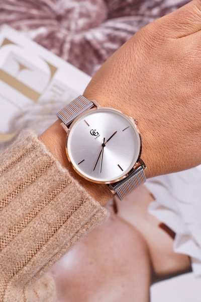 Damski Zegarek GG Luxe Srebrny Fiber