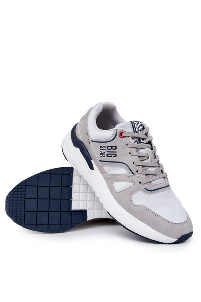 Męskie Sneakersy Big Star JJ174276 Szare
