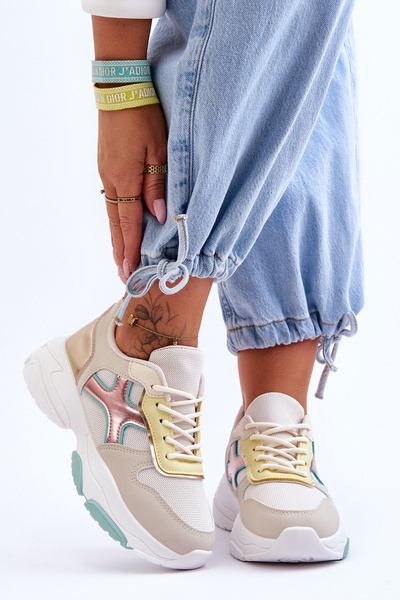 Damskie Sneakersy Sznurowane Multikolorowe Cortes