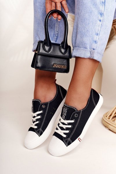 Damskie Trampki Big Star FF274085 Czarno-Czerwone