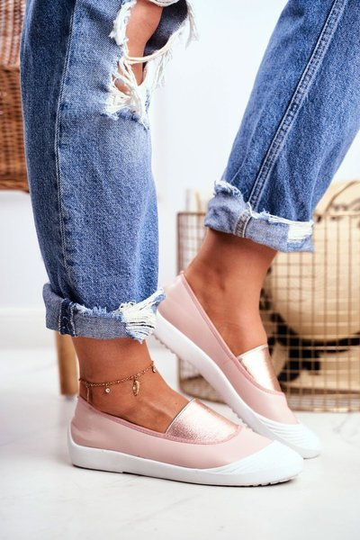 Trampki Slip On Wsuwane Tenisówki Różowe Justy