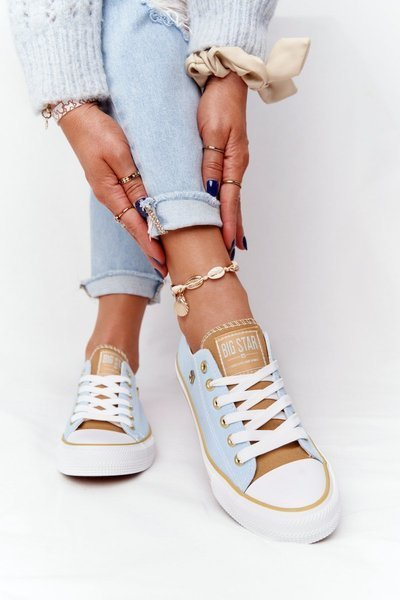 Klasyczne Damskie Trampki BIG STAR HH274457 Niebieskie