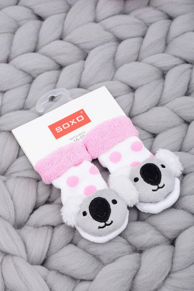 Niemowlęce Skarpetki z Grzechotką Miś Koala Soxo