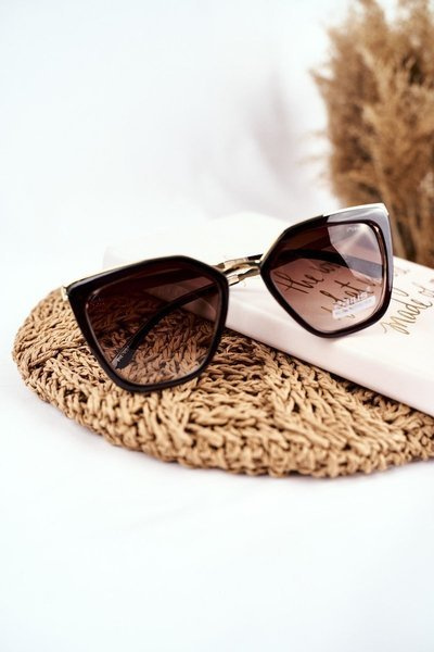 Okulary Przeciwsłoneczne Złote Prius PR-V07 Brązowe Gradient