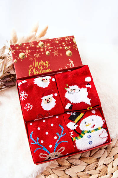 Dziecięce Świąteczne Skarpetki Cosas Zestaw 4 Pary