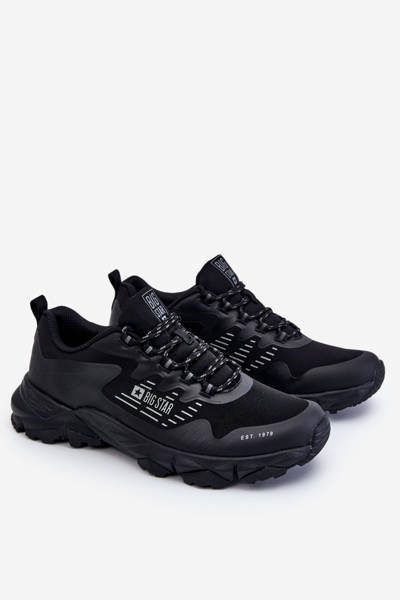 Męskie Klasyczne Buty Sportowe Memory Foam System Big Star LL174127 Czarne