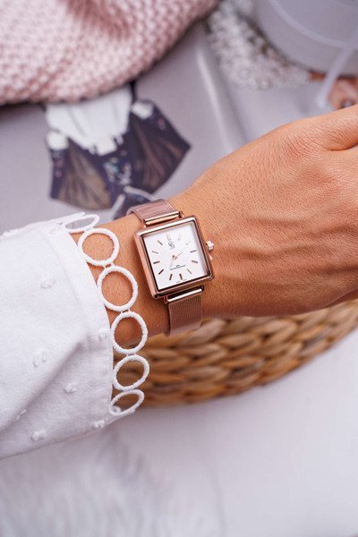 Damski Zegarek GG Luxe Różowe Złoto Manestero