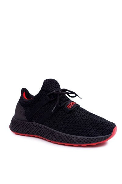 Sportowe Męskie Lekkie Buty Czarne Edragor