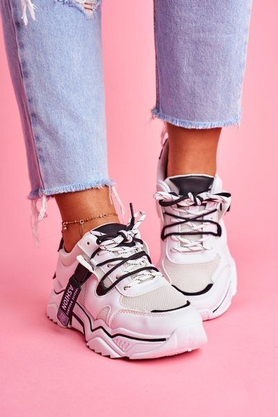 Sportowe Damskie Buty Białe Elenis