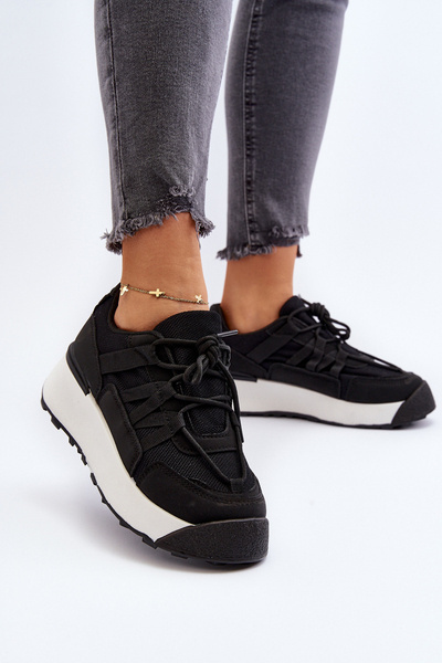 Damskie Buty Sportowe Sneakersy Czarne Phyrena