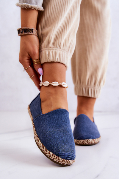 Klasyczne Espadryle Big Star JJ274902 Niebieskie