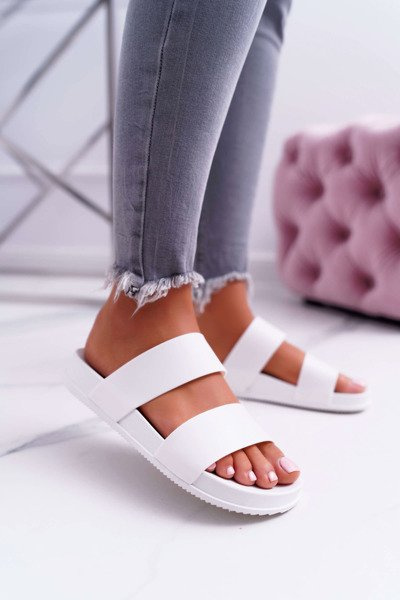 Damskie Klapki Białe Viane